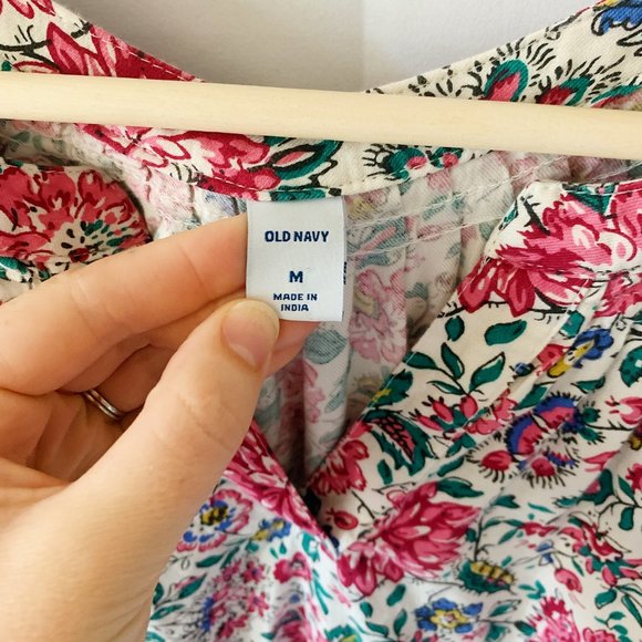 Old Navy Floral Midi Dress Size M - Picture 4 of 6